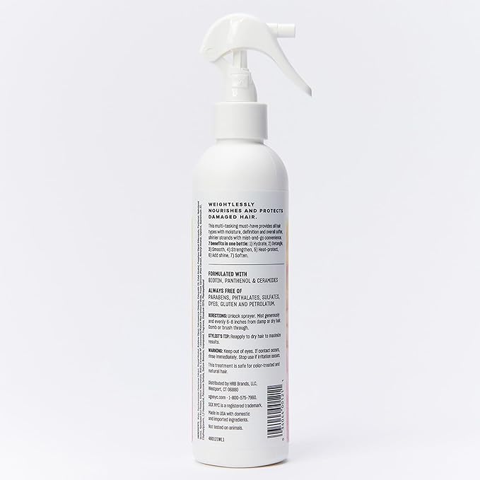 SGX NYC The Multitasker 7-in-1 Daily Leave-In Treatment - Heat Protection Spray for Hair - Leave In Conditioner Spray with Biotin - 2 pc