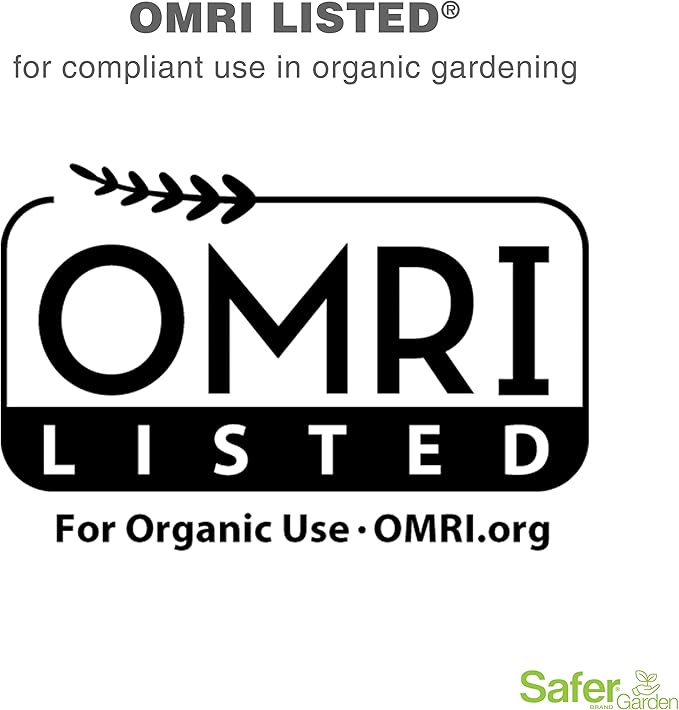 Safer Garden 3-in-1 Ready-to-Use Fungicide, Miticide, and Insecticide Spray, 24 oz Spray - Kills Insects & Mites - Controls & Prevents Fungal Diseases - SG5452 - OMRI Listed for Organic Gardening
