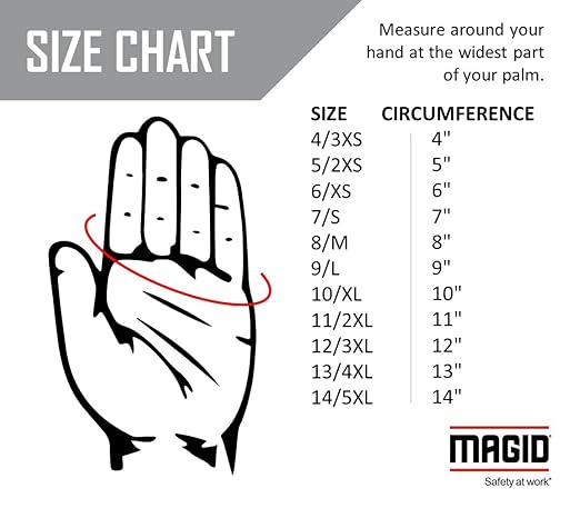 MAGID MultiMaster Lightweight Clute Cut Cotton Canvas Chore Gloves, 12 Pairs, Men's Jumbo (Fits XL), T83J