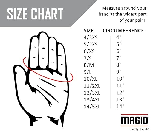 MAGID MultiMaster Lightweight Clute Cut Cotton Canvas Chore Gloves, 12 Pairs, Men's (Fits 9/Large), T83