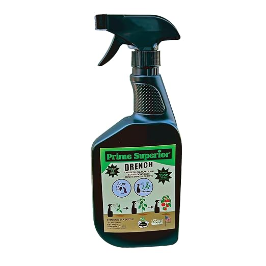 Drench Spray (15 fl.oz) – Plant inoculant & Growth Stimulant. Safe for Family, Pets & Environment. Organic Compliant for Vegetable Gardens, lawns, & House Plants. Indoor & Outdoor use.