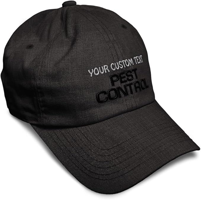 Custom Soft Baseball Hat Embroidered Dad Hat Pest Control Occupation B Embroidery Men & Ladies Baseball Cap