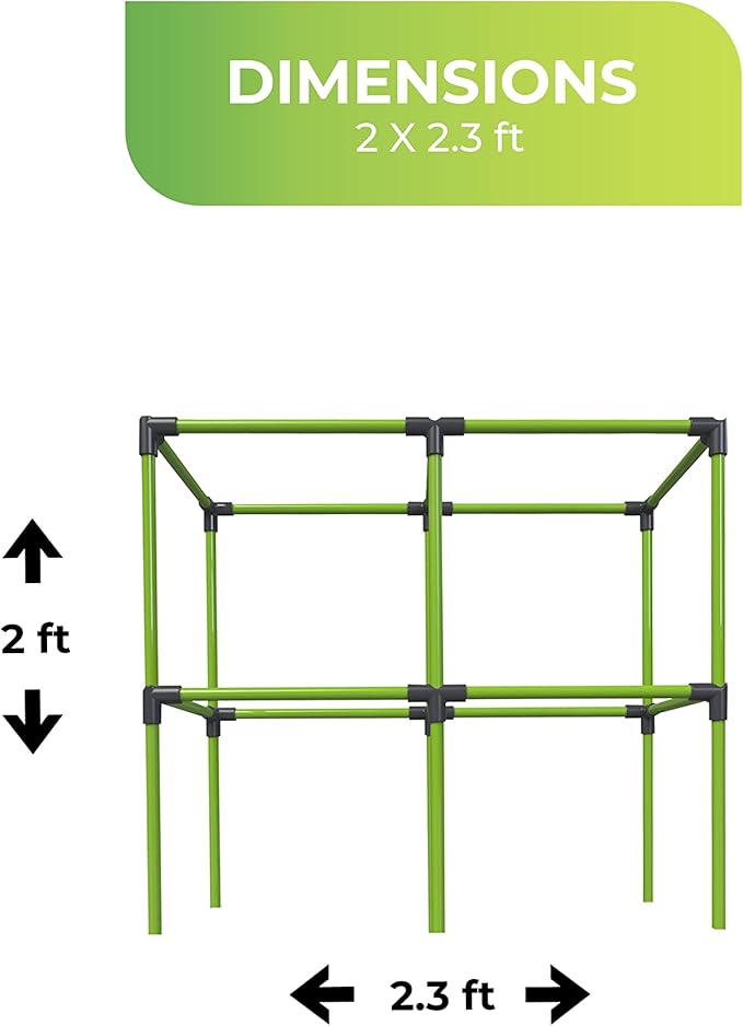 BioGreen Trellis for Raised Garden Bed with Watering System Heidelberg | 2.3 x 2 x 1ft | Ideal Growth for Climbing Plants | Ideal for Balcony/Garden