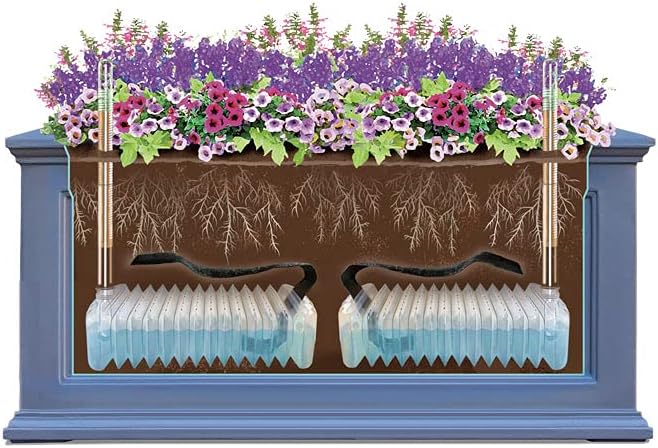 Gardeners Supply Company Adjustable Self-Watering Insert for Pots and Planters | Water Reservoir for Rectangular, Square, and Round Containers for Indoor & Outdoor Greenhouse Potted Plants