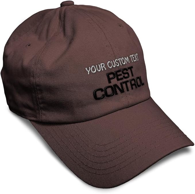 Custom Soft Baseball Hat Embroidered Dad Hat Pest Control Occupation B Embroidery Men & Ladies Baseball Cap