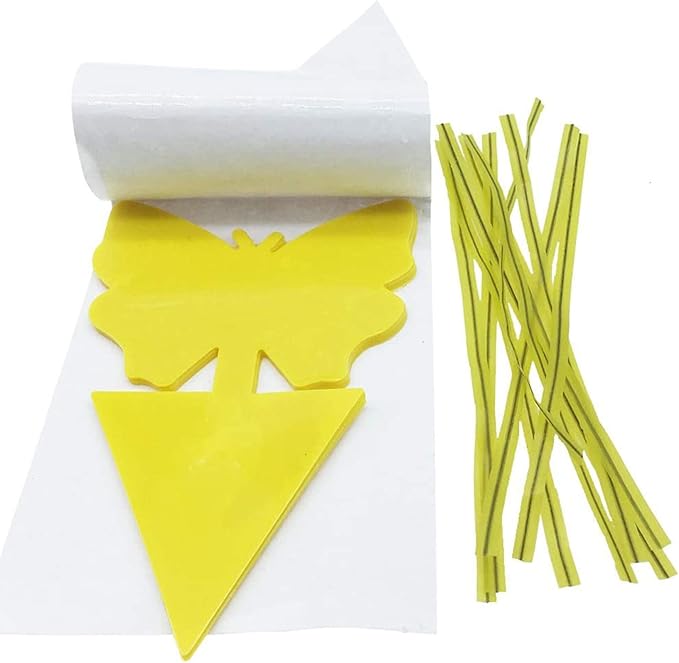 Faicuk 20 Pack Yellow Sticky Traps and 20 Pack Houseplant Stick Trap