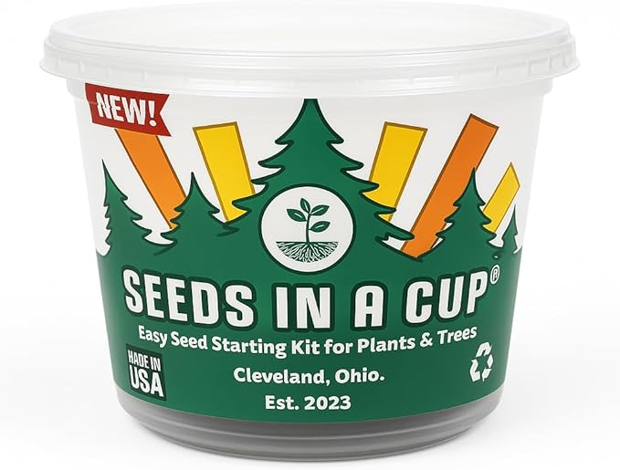 Seeds In A Cup® Plant Grow Kit – 60+ Varieties of Vegetables, Herbs & Flowers | Indoor & Outdoor Seed Starter for Kids & Adults | Grow Your Own Garden | Gardening Gift (Lettuce)