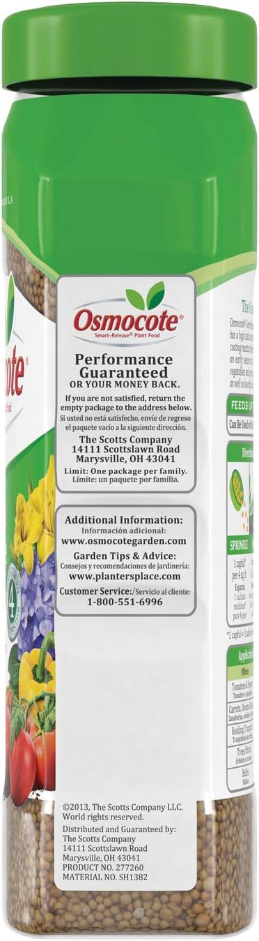 Osmocote Smart-Release Plant Food, Flower & Vegetable, Plant Food for Vegetables and More, 2 lb.