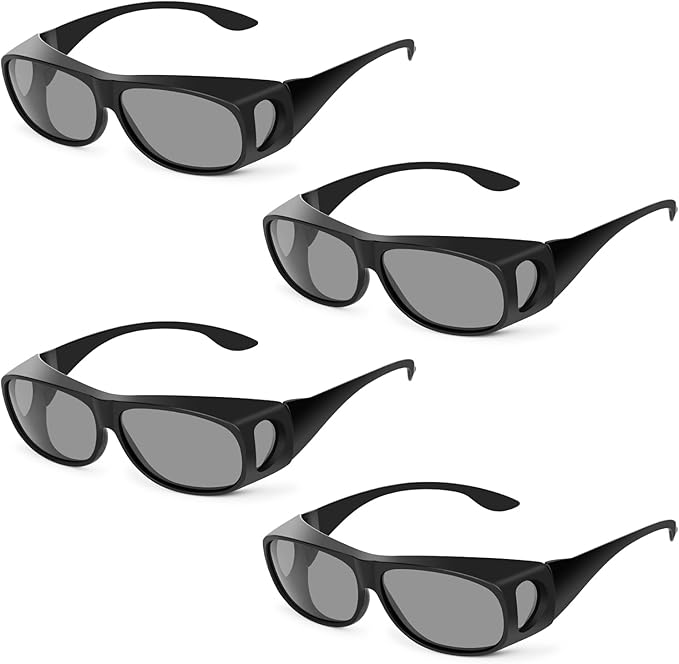 Hydroponic Indoor Grow Room Glasses (4-Pack), HPS MH LED Grow Light Glasses for Eye Protection in Greenhouse & Grow Tent