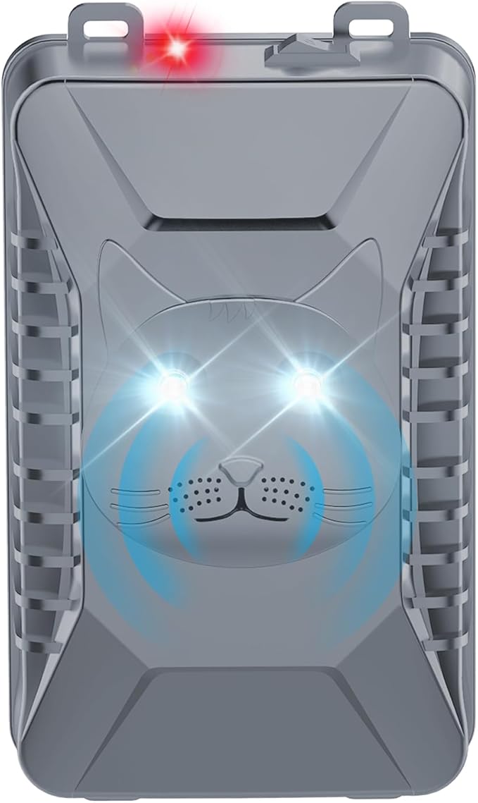 BORHOOD Ultrasonic Rodent Repellent, 1 Pack Plug-in Mouse Rat Pest Bat Squirrels Repellent for Car with Battery Powered Under Hood, Keep Mice Out of Cars Engines, Indoor, Garage, Storage Room-Gray