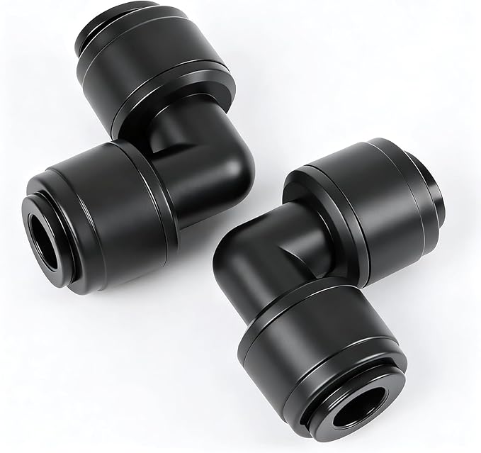 RedChili 30 PCS Quick Connect Drip Irrigation 1/4" Elbow Fitting, Universal 90 Degree Elbow Connectors for 1/4-Inch Drip Tubing Leak Free Fittings for Sprinkler Irrigation System Connection