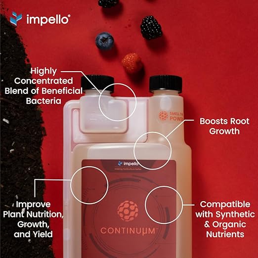 Continuum All-Natural Root Booster & Plant Probiotic |Boosts Growth, Root Development, Soil Health & Yields |Beneficial Bacteria Supplement for Strong, Healthy Plants|Gardens, Lawns, Medicinal & Hydro