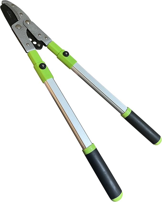 GARDEN GURU Extendable Anvil Lopper Tree Trimmer with Compound Action, Chops Thick Branches with Ease, 28-40”, Non-Stick High Carbon Steel Blade, Heavy Duty Branch Cutter, 2 Inch Clean Cut Capacity