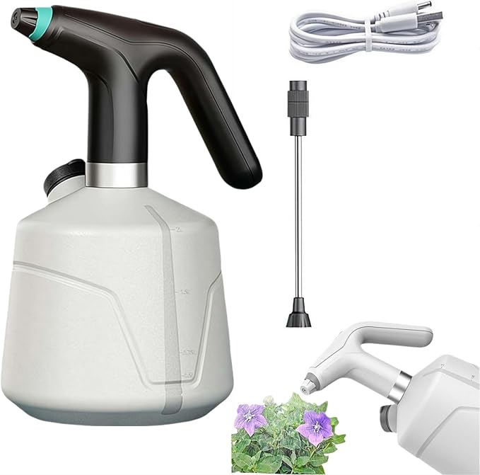 Electric Spray Bottle Plant Mister for Indoor Outdoor Plants,Automatic Watering Can Rechargeable USB Sprayer with Adjustable Spout,Watering Tools for Gardening Fertilizing