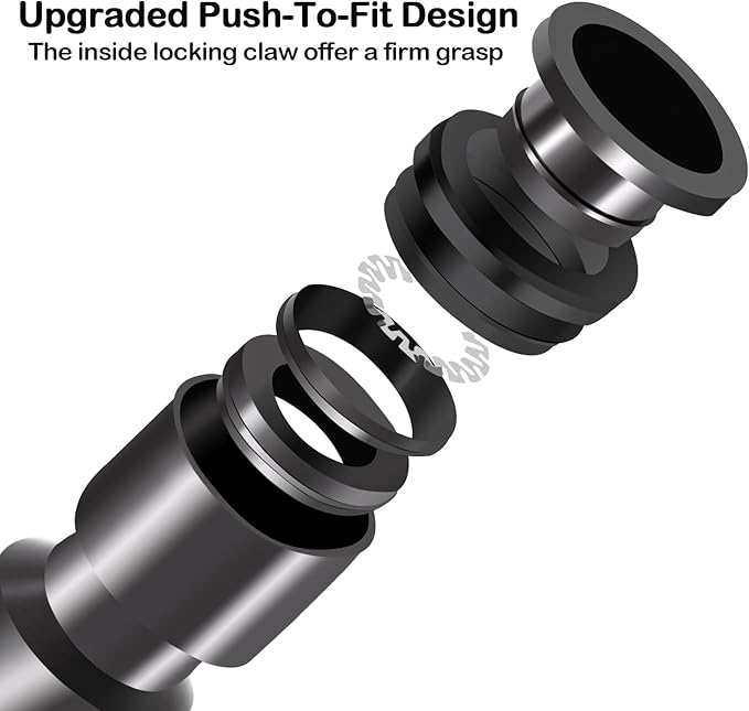 1/4 Inch Drip Irrigation Coupling Fittings, 22 Pieces Push-to-fit Coupling Connectors for 1/4" Irrigation Tubing Leak Free Drip Line Coupler Parts for Garden Lawn Irrigation System
