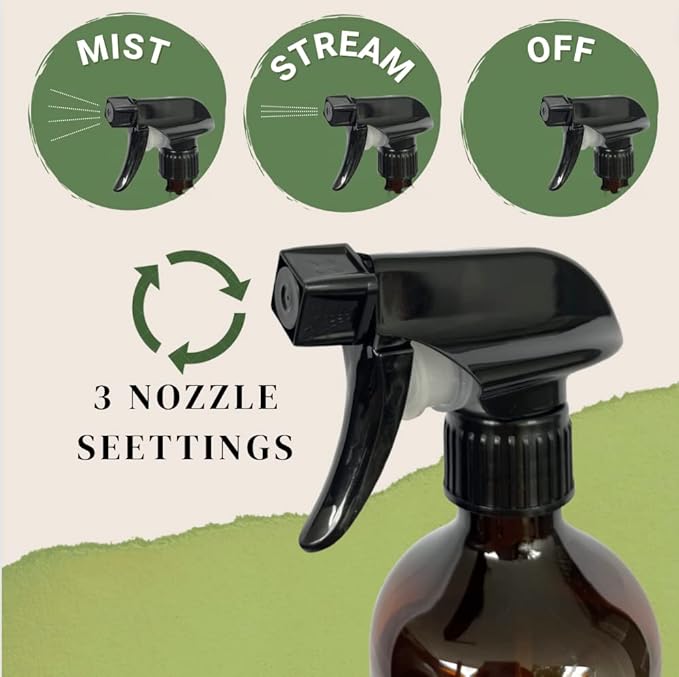 Neem Oil Spray Kit for Plants, Makes Five 16 fl oz - 100% Pure Cold Pressed Neem Spray for Indoor and Outdoor Garden Plants | The Green Alcove