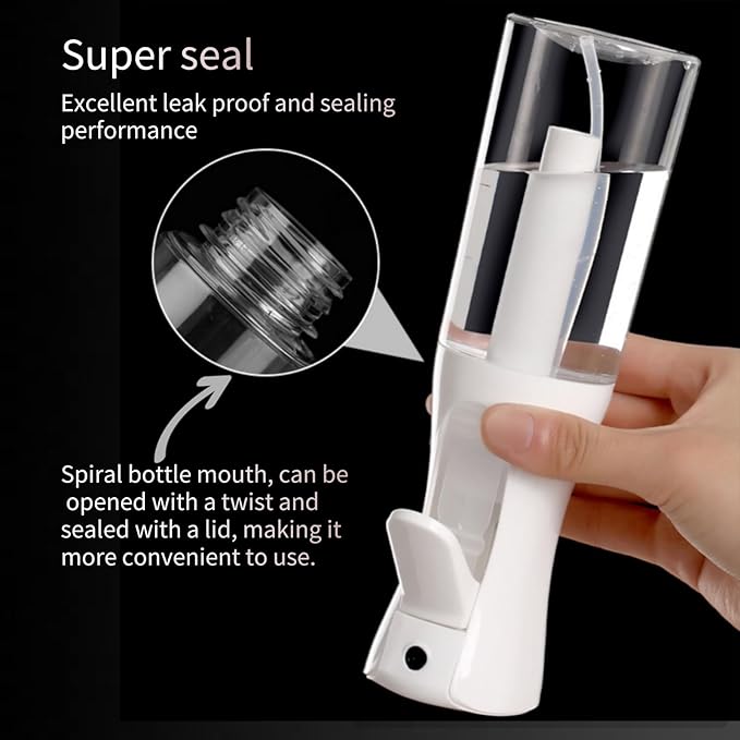 2 Pack Continuous Spray Bottles - Ultra Fine Mist Sprayer | 6.8 OZ Water Spray Bottle for Hair, Cleaning, Plants, Pets, Salons