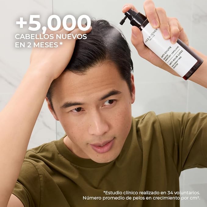 Yves Rocher Hair Growth & Strengthening Booster Root Spray Intensive Nourishment for Scalp Anti Hair Loss – 195 ml / 6.5 fl oz