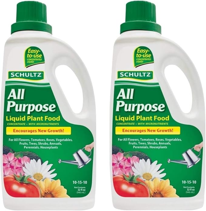 SCHULTZ All Purpose 10-15-10 Liquid Plant Food, 32-Ounce (2 Pack)