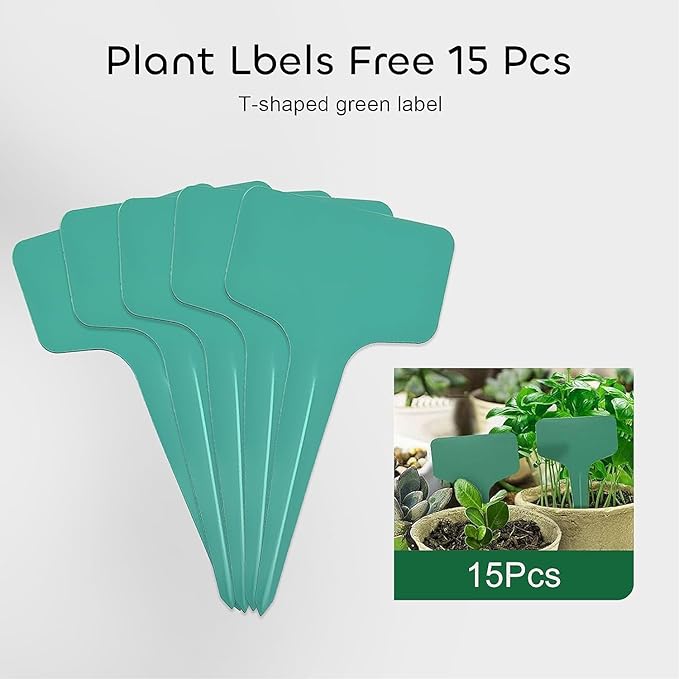 GROWNEER 432 Cells Peat Pots Seed Starter Trays 36 Packs Biodegradable Seedling Pots Germination Trays Organic Plant Starter Kit with 15 Pcs Plant Labels