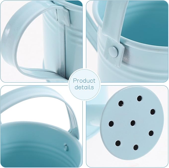 DOITOOL Metal Watering can Small 0.6L Portable Watering Pot with Long Spout for Indoor Outdoor Plants Garden Flowers Kids Watering can