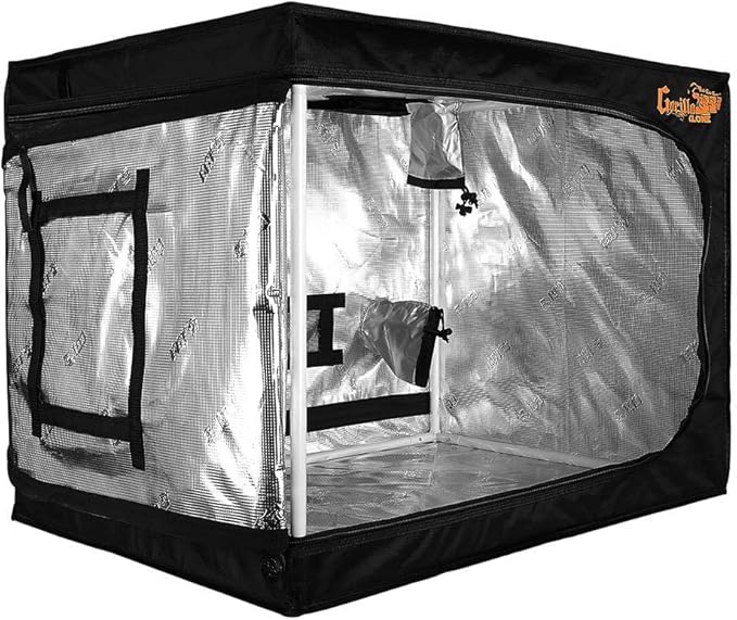 Gorilla Clone Tent 24x24x32 Inch Indoor Propagation Tent for Seedlings, Clones, and Cuttings, 210D Reflective Canvas, Micro-Mesh Filters, Fits 2 Standard Seedling Trays