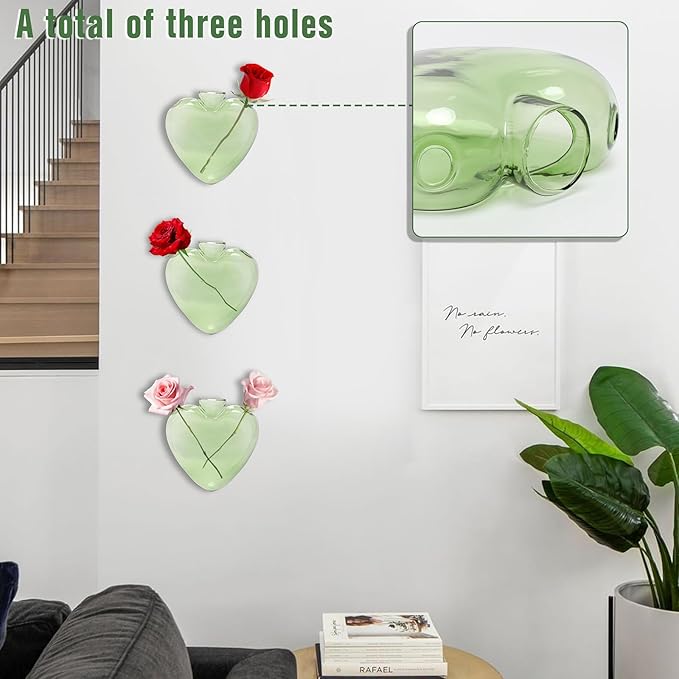 Wall Hanging Planter Propagation Station for Indoor Plants Glass Vase Air Plant Holder Gift for Women Girlfriend Plant Lover