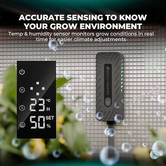 MARS HYDRO 2026 New Plant Humidifier 6L,with Adjustable Humidity,Timer Function,Ultrasonic Precise and Silent Operation,No-Leak Seal for Grow Tent,Indoor Planting,Greenhouse