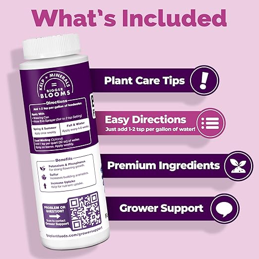 Bloom Fertilizer – Liquid Plant Food for More Blooms, Bigger Flowers & Stronger Bud Development, 32 oz