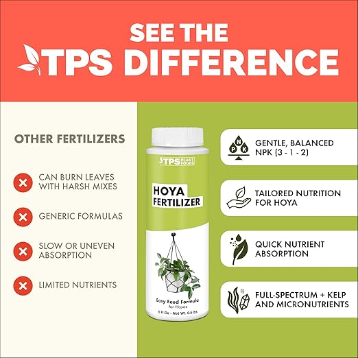 Hoya Fertilizer – Liquid Plant Food for More Blooms, Thick Waxy Leaves & Longer Vines, 8 oz