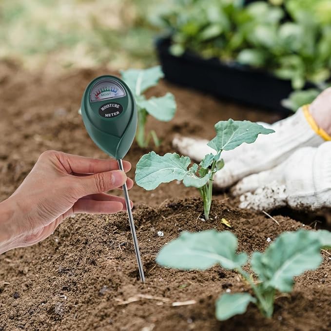 VICASKY Soil Moisture Meter Deep Use Hygrometer Sensor Water Monitor Indicator for Garden Farming Lawn Indoor and Outdoor No Batteries Required 10.43 Inch
