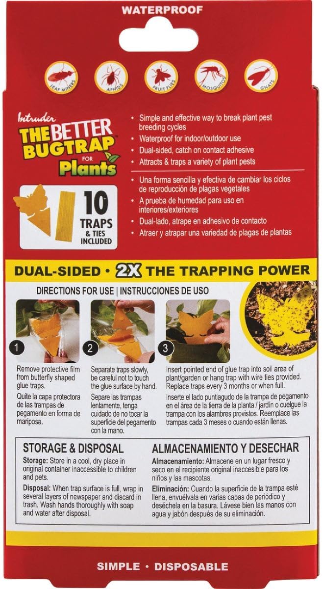 Intruder 21085 The Better Bugtrap for Plants with Hangties 10 Pack