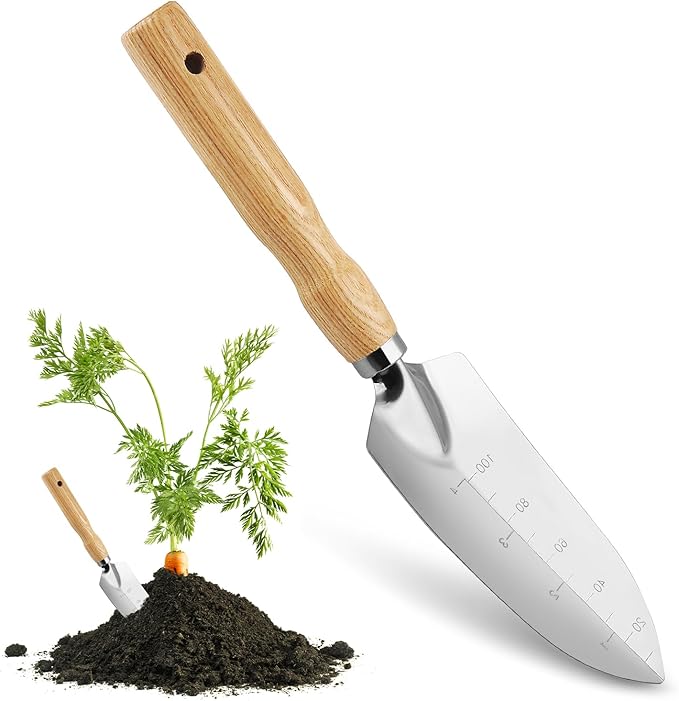 Hand Shovel for Gardening,Garden Shovel Hand,Trowel Garden Tool,Garden trowels Hand Tool,Garden Hand Shovel,Garden Shovels for Planting,Small Shovels for Gardening,Hand Shovel (Silver-7)