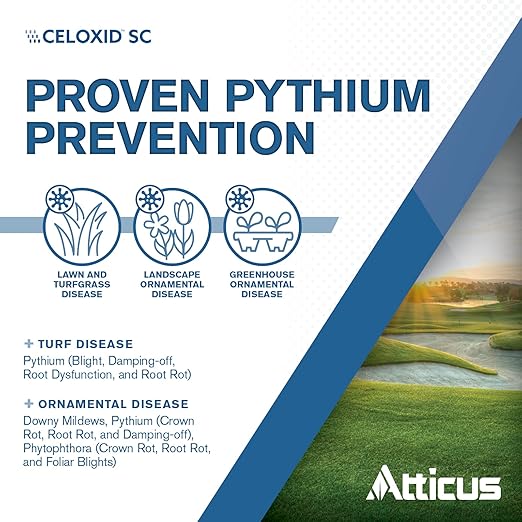 Atticus Celoxid SC Fungicide (8 oz) - Controls Blights, Mildews, Pythium, and Root Rot - 34.5% Cyazofamid