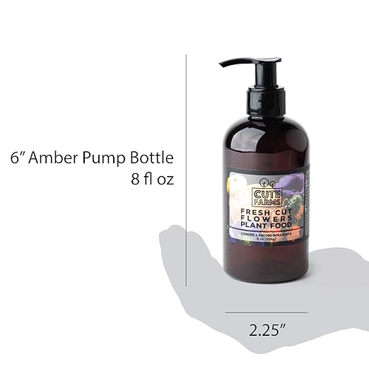Fresh Cut Flower Food for Longer Lasting Blooms | Gentle Plant Food Concentrate (Two - 8 oz. Bottles)