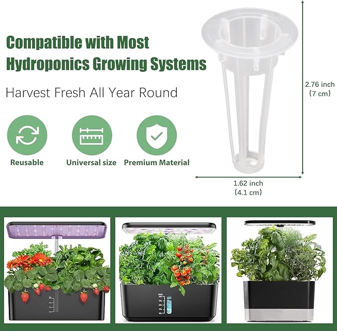 Seed Pods for All Hydroponics Growing Systems, 12 Pods Herb Kit (Chives)