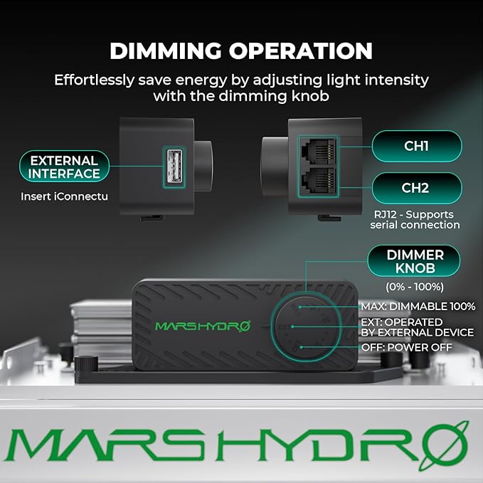 MARS HYDRO 4x4 Grow Tent Kit Complete System,300W TSW2000 4x4 Full Coverage Dimmable Light,48"x48"x80" 1680D High Reflective Mylar,6inch 32dB,402CFM Smart WiFi Control Ventilation Kit,10 Speed Fan