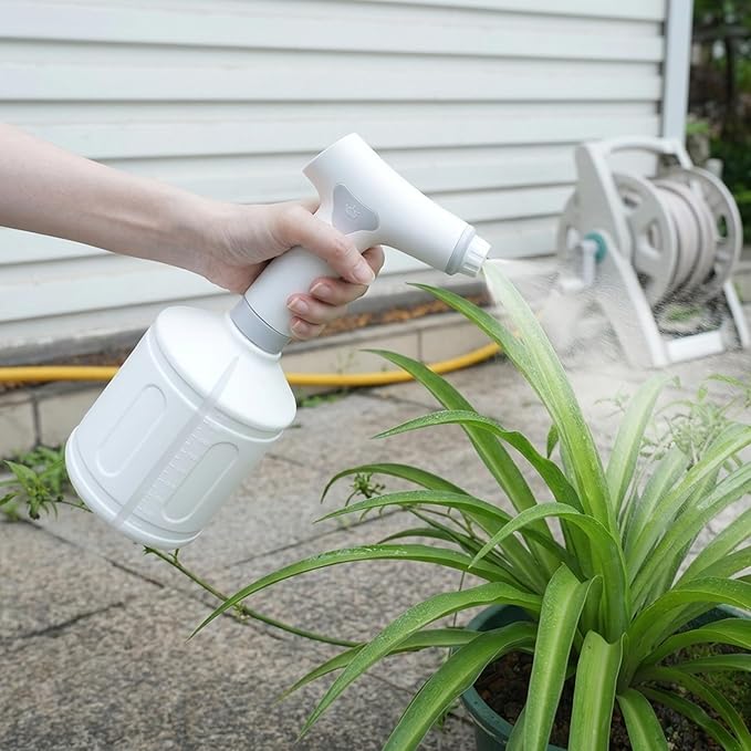 Electric Spray Bottle, 1L Smart Automatic Spray Bottle with 2 Misting Modes & Long Battery Life, Rechargeable Handheld Sprayer for Plants, Home, and Garden