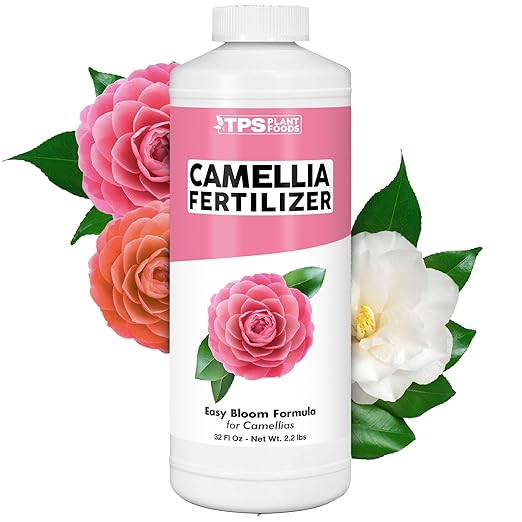 Camellia Fertilizer – Liquid Plant Food for More Blooms, Rich Green Leaves & Stronger Root Development, 32 oz