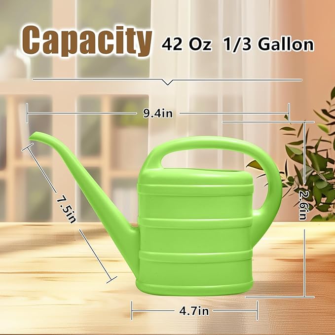ZXJ Small Plant Watering Can - 1/3 Gallon - Green