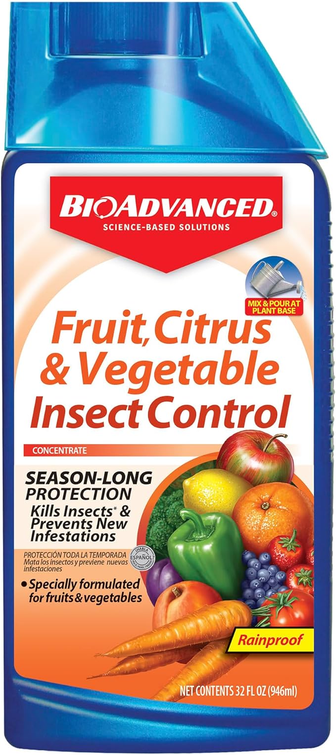 BioAdvanced Fruit, Citrus & Vegetable Insect Control for Edible Gardening, 32 oz, Insect Killer