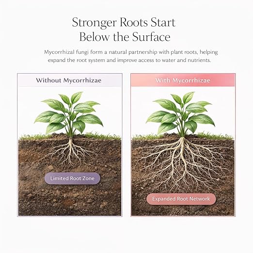 Plant Boss Mycorrhizal Fungi Root Booster – Premium Mycorrhizae for Houseplants, Flowers & Garden Plants – Improves Root Growth, Nutrient Uptake & Plant Health – 4 oz
