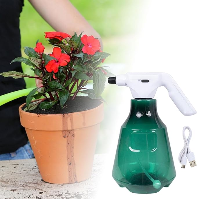 Plant Mister Spray Bottle Multipurpose with Adjustable Mist Nozzle 2L Electric Plant Sprayer Gardening Water Sprayer for Pets Lawn, Blue