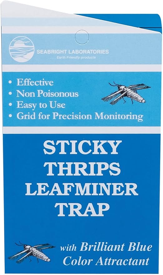 Blue Sticky Trap Thrips Leafminer Trap 15 Pack