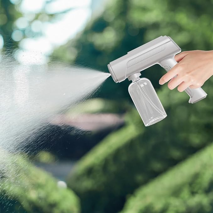 Electric Spray Bottle Plant Mister With Rotating Nozzle For Indoor Outdoor Plants Automatic Watering Can Rechargeable 1200mAh Battery Powered Sprayer Handheld Watering Can For Fertilizing Cleaning