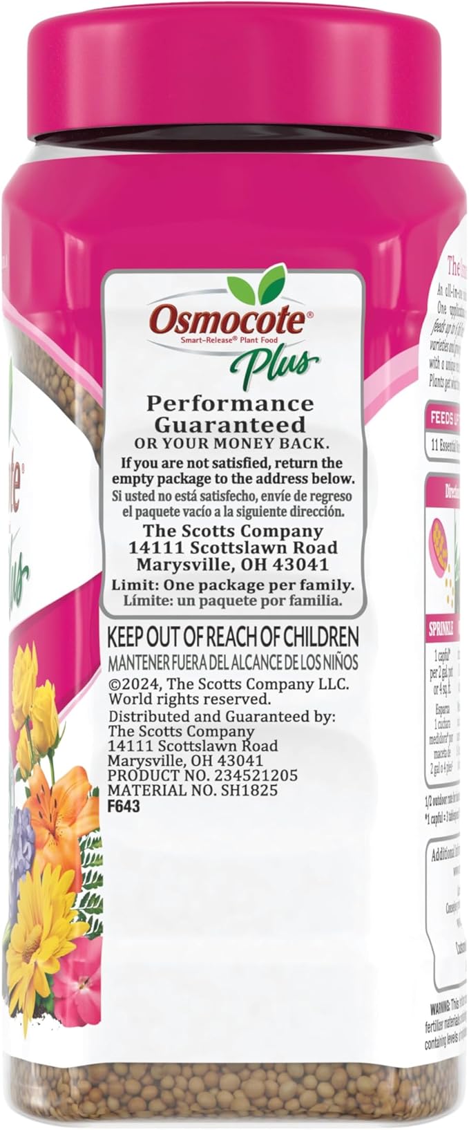 Osmocote Smart-Release Plant Food Plus Outdoor & Indoor - Granular, Continuous Release Plant Fertilizer with 11 Essential Nutrients, 1 lb.