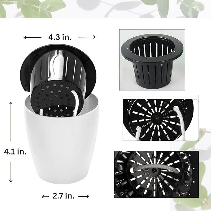 3PK Wall Planters for Indoor Plants with Self Watering Pots (4inch), Macrame Plant Hanger for Plant Wall | Wall Mounted Plant Holders for Succulent & Herbs