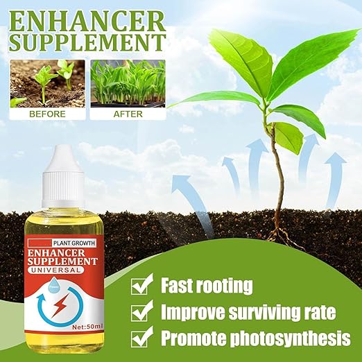 Plant Growth Enhancer Supplement - Rooting Hormone for Cutting Plant, Take Root Rooting Hormone Supplement for Transplant and Rescue The Disease Seedlings, Grow New Plants from Cutting (5pc)