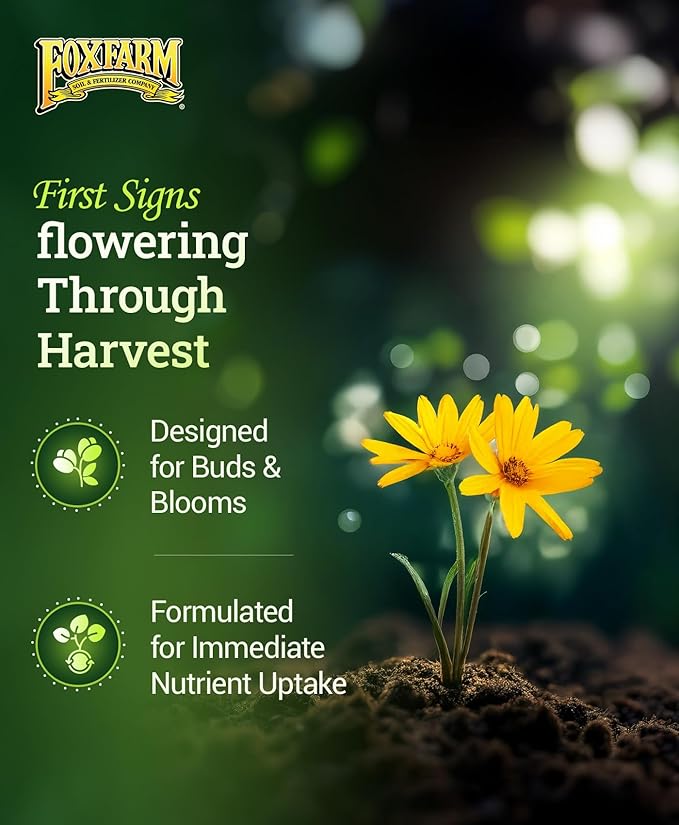 FoxFarm Hydro Liquid Trio Pack - Big Bloom, Grow Big Hydroponic, Tiger Bloom Fertilizers for Plant Growth, Bud Development & Abundant Fruit - Complete Hydroponic Plant Food Set - 3 Pint Bottles