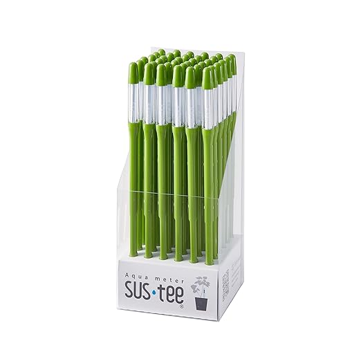 IPPINKA Sustee Aquameter, Bundle of 36, House Plant Soil Moisture Meter, Best for Indoor Potted Plants - Medium Green Refillable